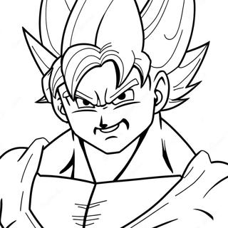 Super Saiyan Goku Kleurplaten