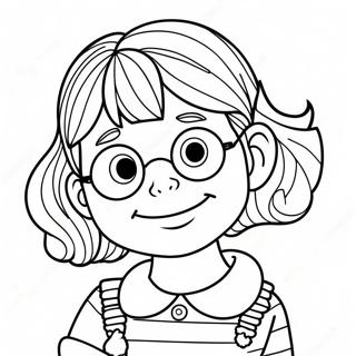 Grappige Junie B Jones Kleurenpagina 97985 36924