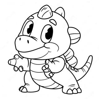 Kleurplaat Van Bowser Jr 98085-36994