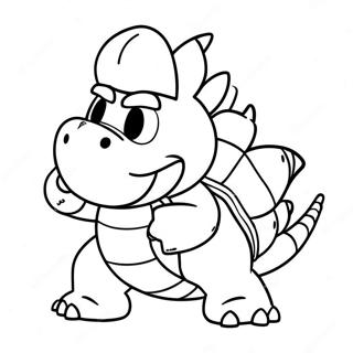 Kleurplaat Van Bowser Jr 98085-36996