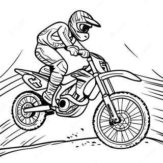 Supercross Dirtbike In Actie Kleurplaat 98421-37267