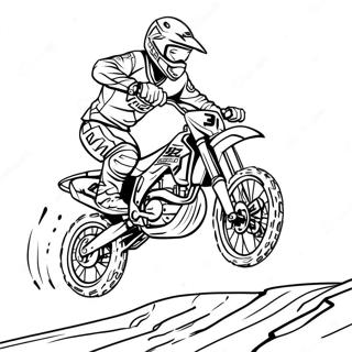 Supercross Dirtbike In Actie Kleurplaat 98421-37268