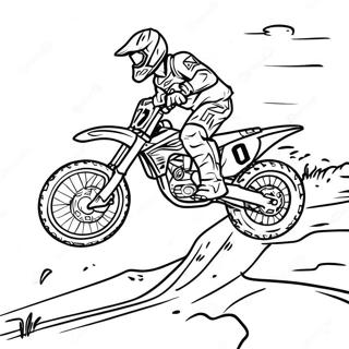 Avontuurlijke Supercross Dirtbike Track Kleurplaat 98422-37269