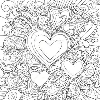 Sprankelende Harten Kleurplaat 98445-37279