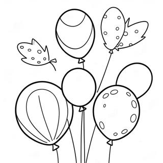 Feestelijke Dr Seuss Verjaardagsballonnen Kleurplaat 98499-37330