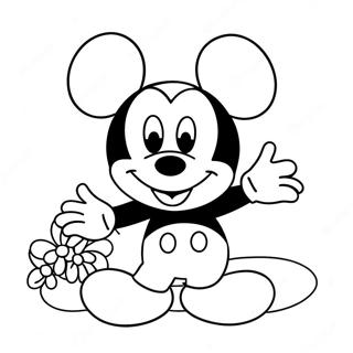 Mickey Mouse Verjaardag Kleurplaten