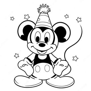 Mickey Mouse Verjaardag Kleurplaat 98777-37534