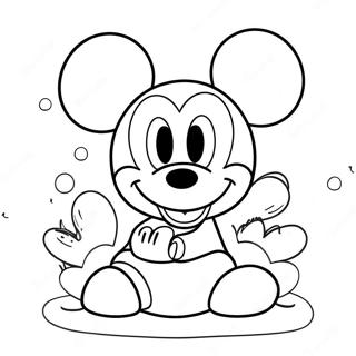 Mickey Mouse Verjaardag Kleurplaat 98777-37535
