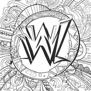 Wwe Logo Kleurplaat 98 346