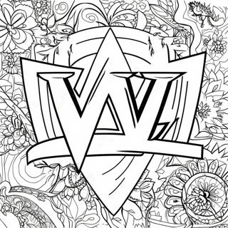 Wwe Logo Kleurplaat 98 347