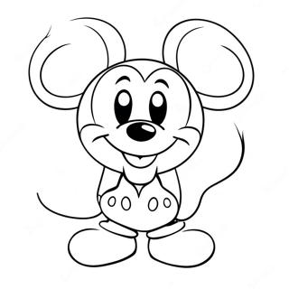 Mickey Mouse Valentijnsdag Kleurplaat 99135-37816