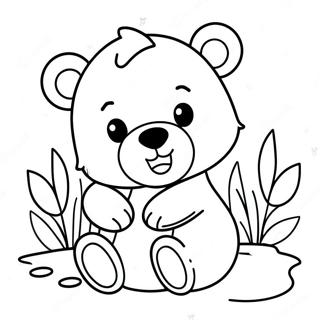 Speelse Babybeer Kleurplaat 99576 38358