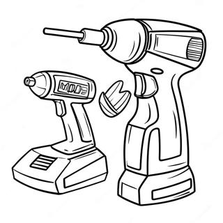 Glanzende Elektrische Gereedschappen Kleurplaat 99601 38373