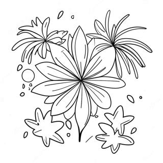 Kleurrijke Vuurwerk Viering Kleurplaat 99754 38496