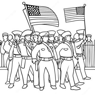 Patriotendag Parade Kleurplaat 99756-38502